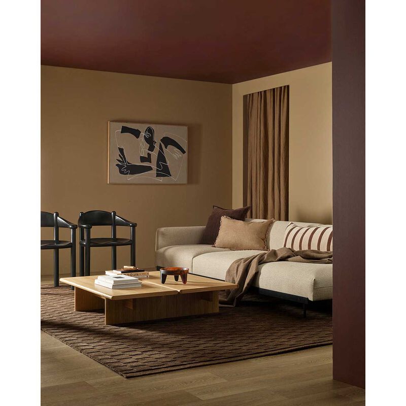 Hugo (100% Nz Wool) Floor Rug - Espresso 200X300cm image number 1
