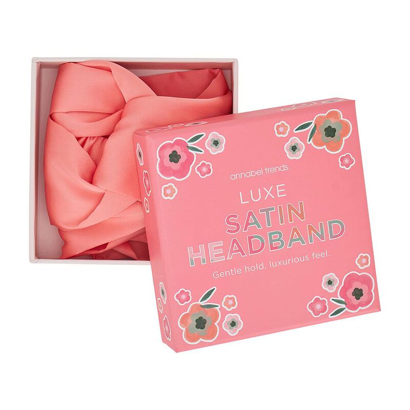 Annabel Trends Luxe Satin Headband - Melon image number 1