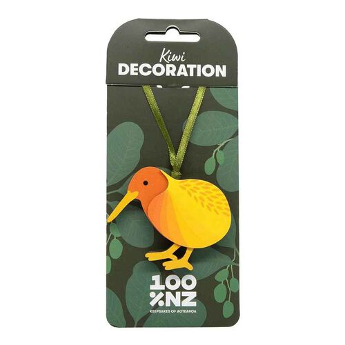 100% New Zealand Kiwi Wooden Decoration