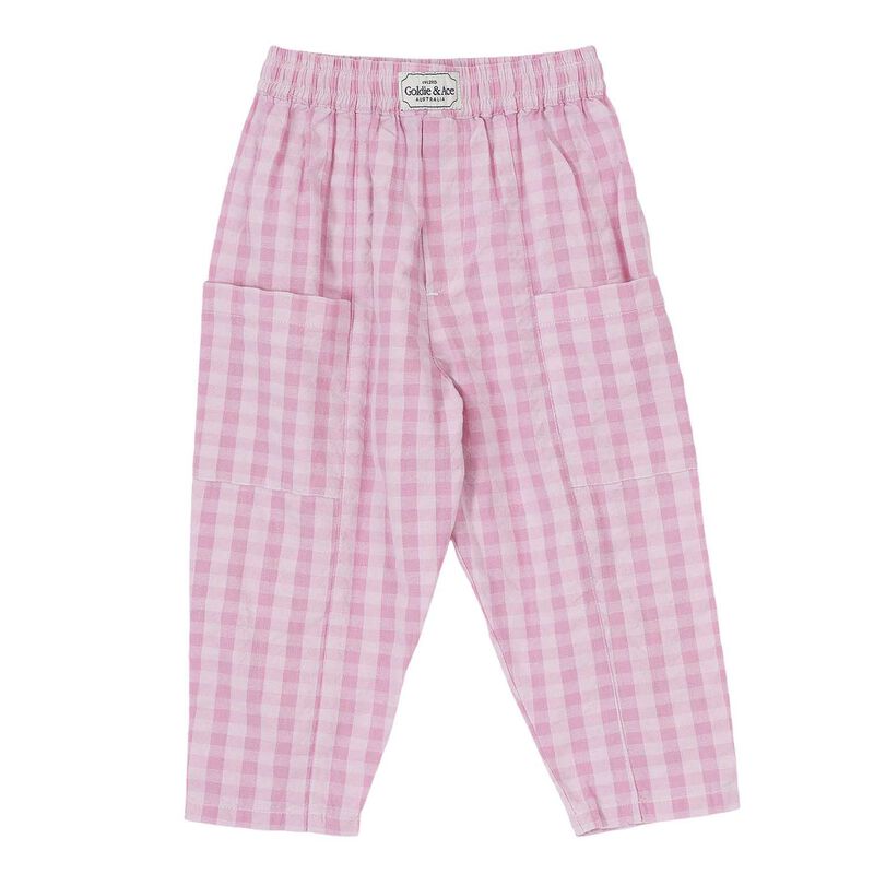 Goldie + Ace Lightweight Gingham Kit Pocket Pant 6M-2Y image number 0