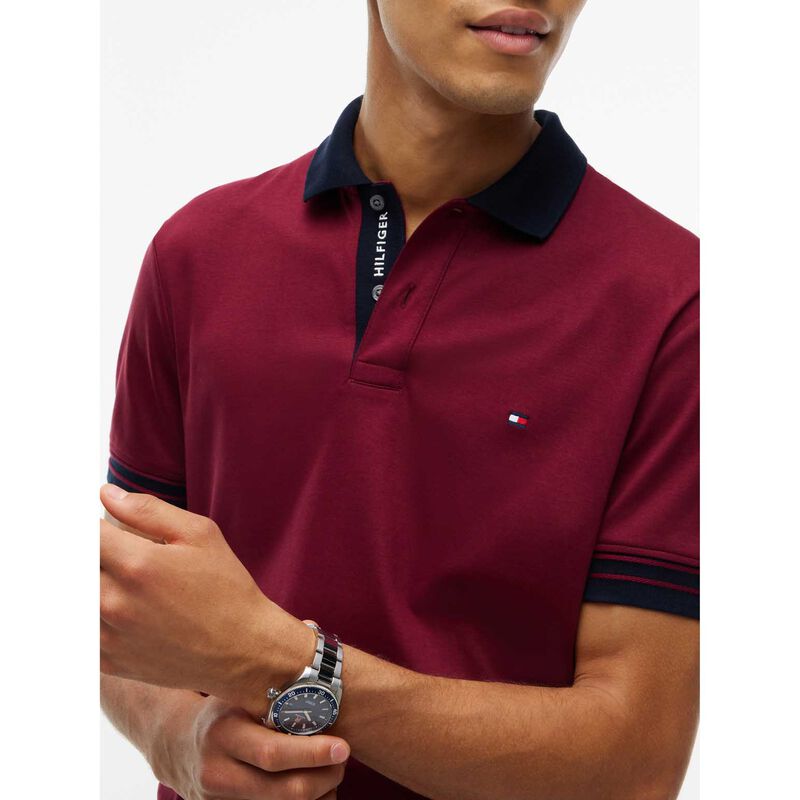 Tommy Hilfiger Regular Fit Interlock Contrast Polo Shirt image number 2