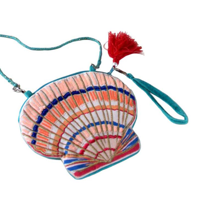 House Of Disaster Coral Shell Make Up Bag image number 0