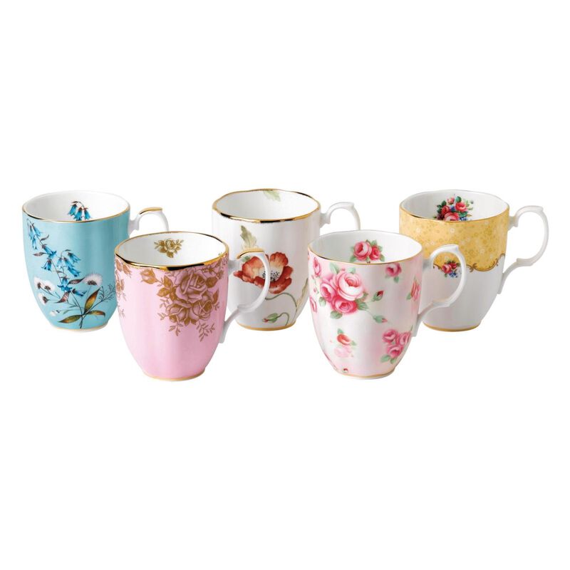 Royal Albert 100 Years of Royal Albert Set of 5 Mugs image number 0