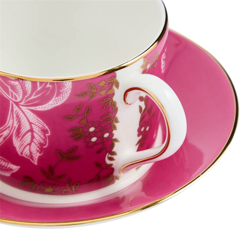 Wedgwood Pink Tonquin Teacup & Saucer image number 1