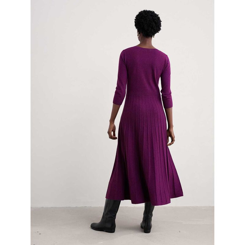 Seasalt Cornwall Folk Song Dress Amethyst image number 1