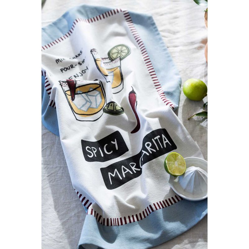 Wallace Cotton Spicy Margarita Tea Towel Set Of 3 image number 1