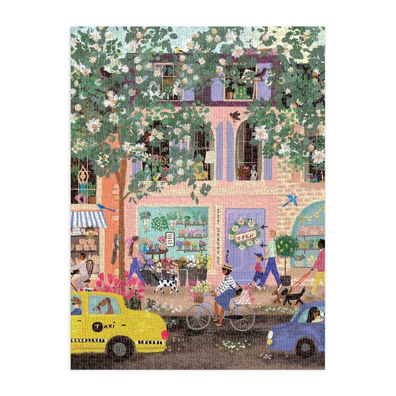 Galison Joy Laforme Spring Street 1000 Piece Jigsaw Puzzle image number 1