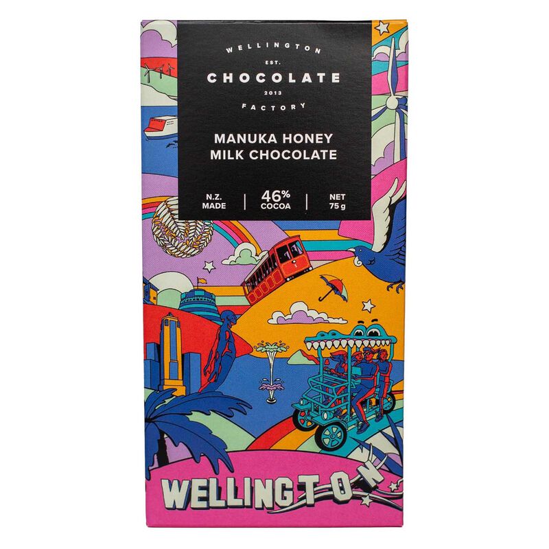 Wellington Chocolate Factory Manuka Honey Milk 75g image number 0