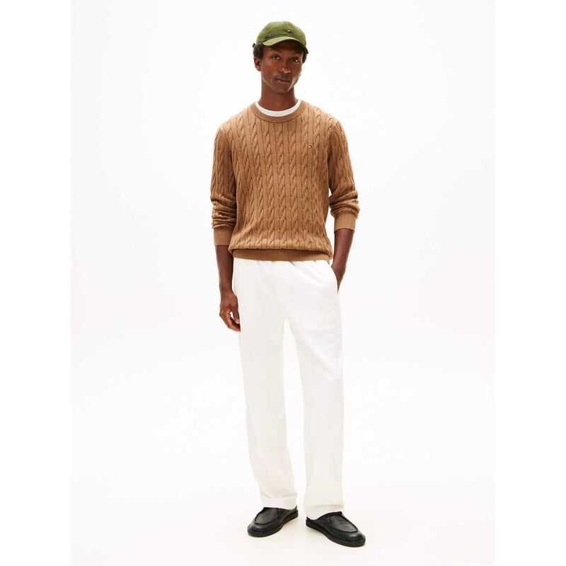 Tommy Hilfiger Classic Cotton Cable Crew Neck image number 3