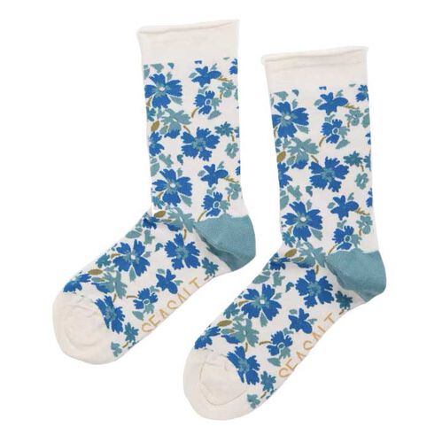 Seasalt Cornwall Womens Arty Socks Painted Meadow Diver