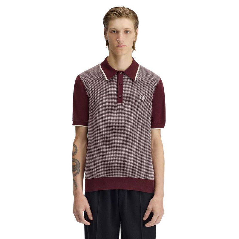 Fred Perry Tonic Waffle Knitted Shirt image number 0