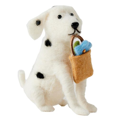 Pilbeam Spotty Felt Dog