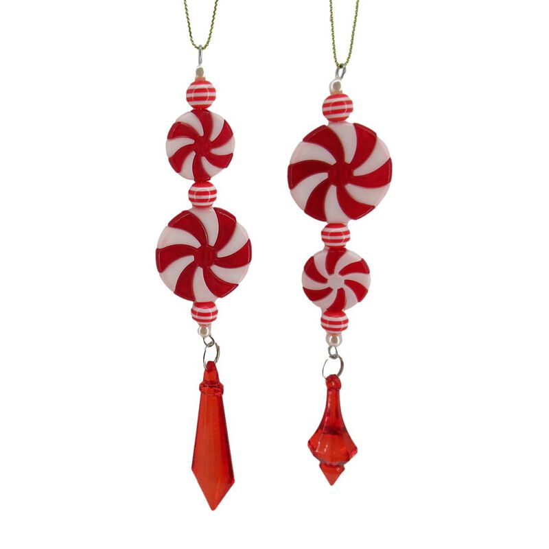 Candy Cane Swirl Drop 6 Inch image number 0