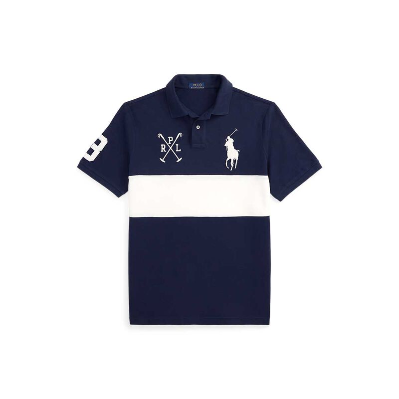 Polo Ralph Lauren Custom Slim Fit Big Pony Mesh Polo Shirt image number 2
