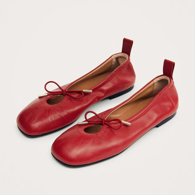 Alohas Rosalind Leather Ballet Flats image number 3