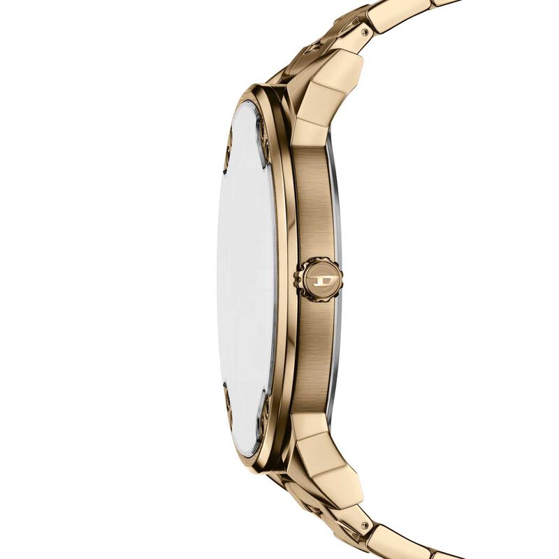 Diesel Mr. Daddy Slim Three-Hand Antique Gold-Tone Stainless Steel Watch image number 2