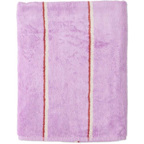 Kip&Co Lavender Field Stripe Bamboo Terry Bath Sheet / Beach Towel