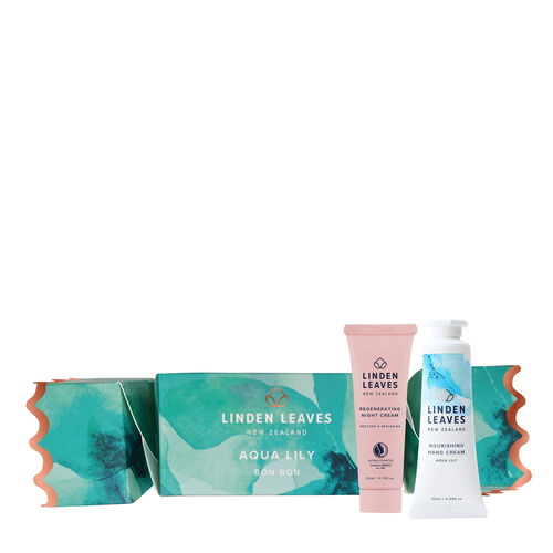 Linden Leaves Aqua Lily Bon Bon