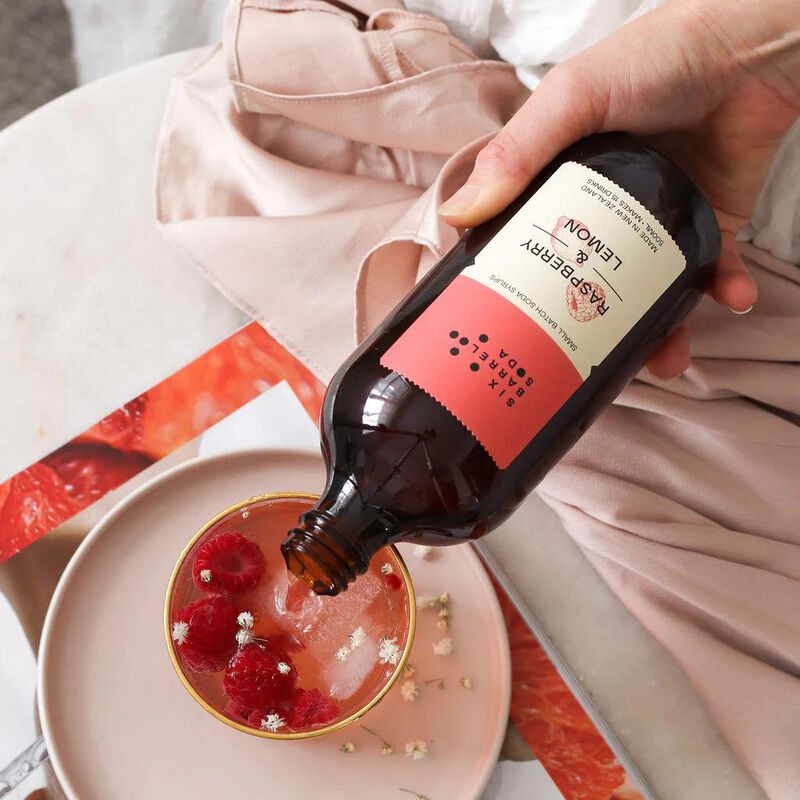 Six Barrel Soda Co. Raspberry & Lemon 500ml image number 1