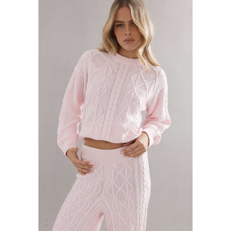 Caitlin Crisp Cotton Cable Pant image number 2