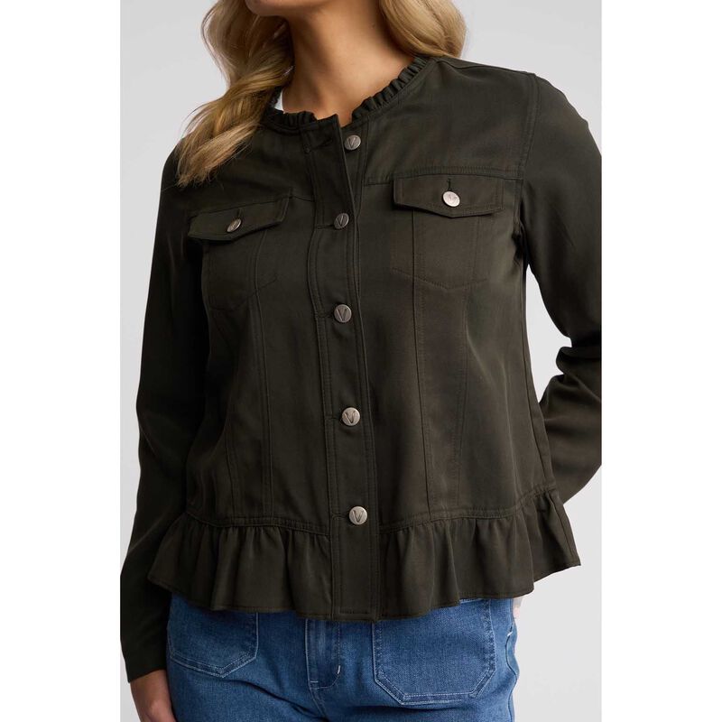 Vassalli Jacket With Frill Hem image number 6