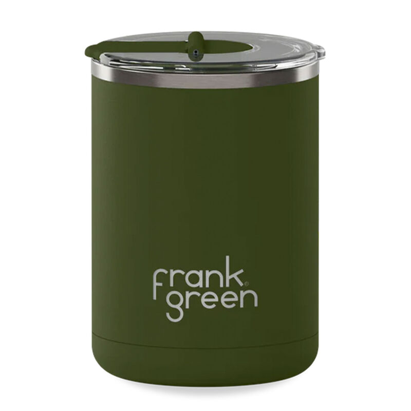 frank green 12oz Ceramic Cup with Hinged Lid Khaki image number 0
