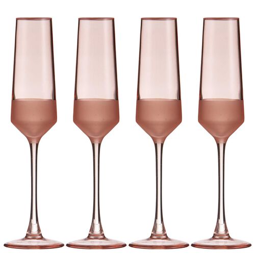 Ladelle Panama Coral 4Pk Champagne Glass