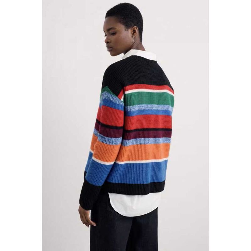 Seasalt Cornwall Thorn Berry Jumper Upton Multi Onyx image number 1