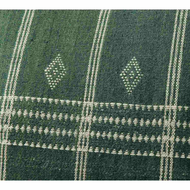 Pottery Barn Kellan Yarn Dyed Woven Pillow 61cm Pine image number 1