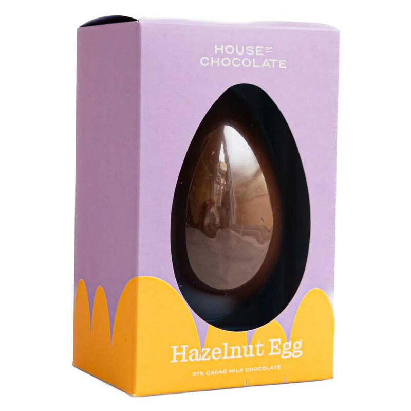 House of Chocolate Hazelnut Milk Chocolate Easter Egg 100g image number 0