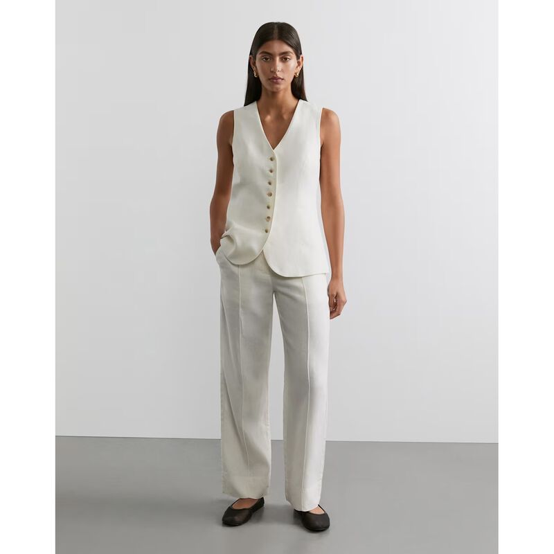 JAG Kayla Linen Pintuck Pant image number 7