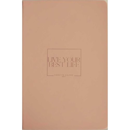 Cosette Calder Live Your Best Life Peach Notebook