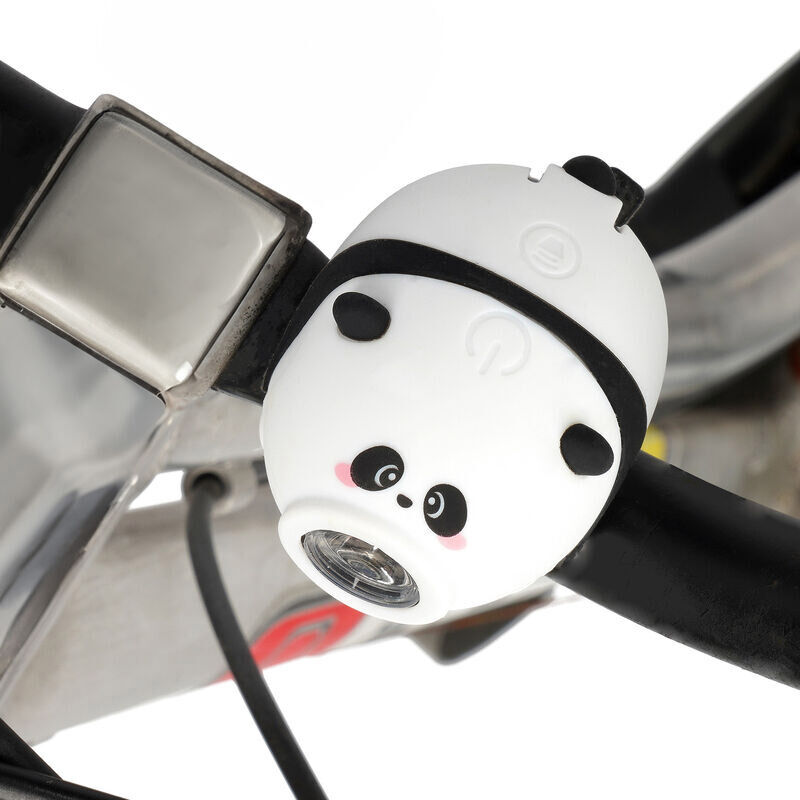 Legami Rechargeable Front Bike Light with Bell - Panda image number 2