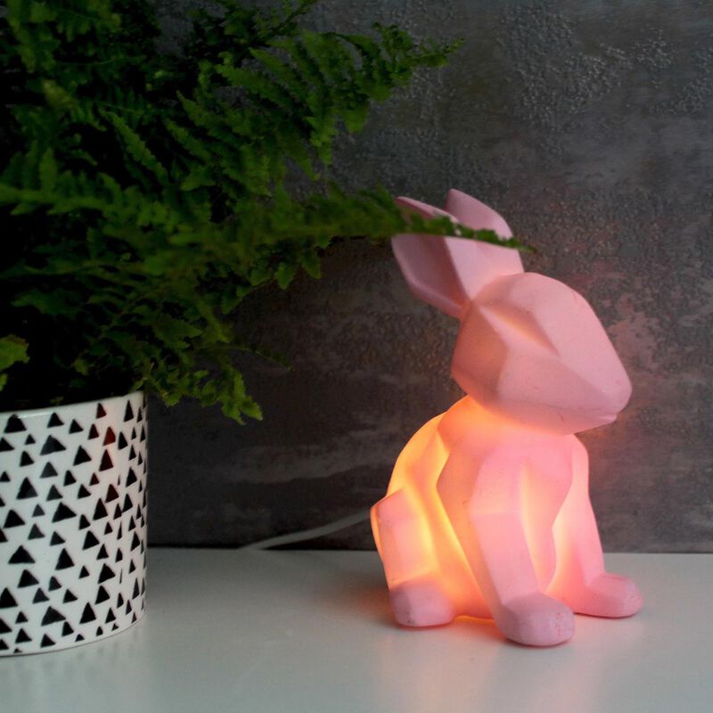 House Of Disaster Mini Led Light Pink Rabbit image number 1