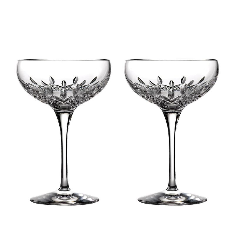 Waterford Crystal Lismore Essence Champagne Saucer Pair 266ml image number 0