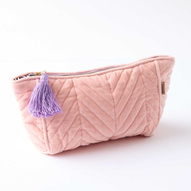 Kip&Co Sherbet Velvet Toiletry Bag image number 1