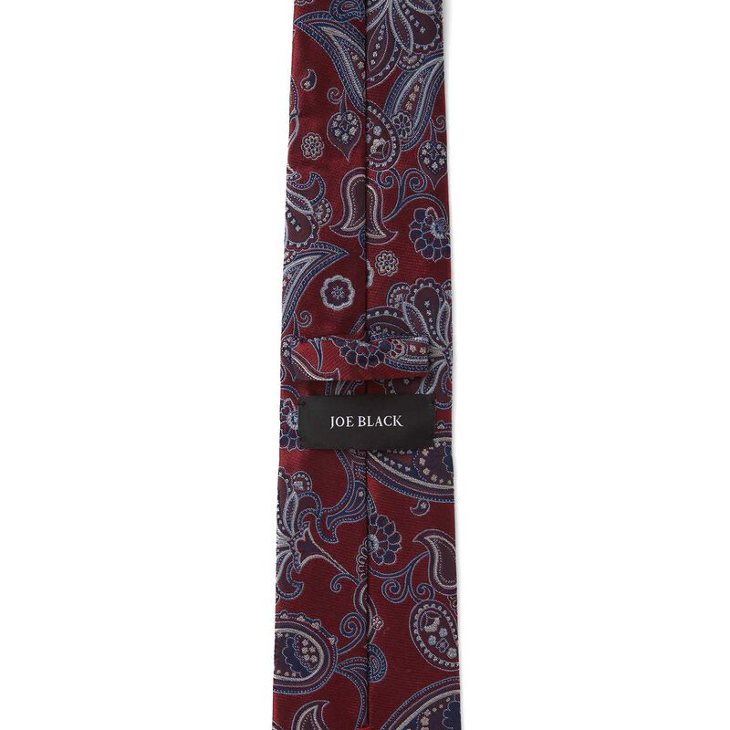 Joe Black Satin Paisley 7.5cm Tie image number 7