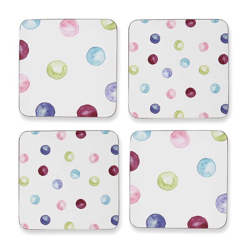 Cooksmart Spotty Dotty Set Of 4 Coasters image number 0