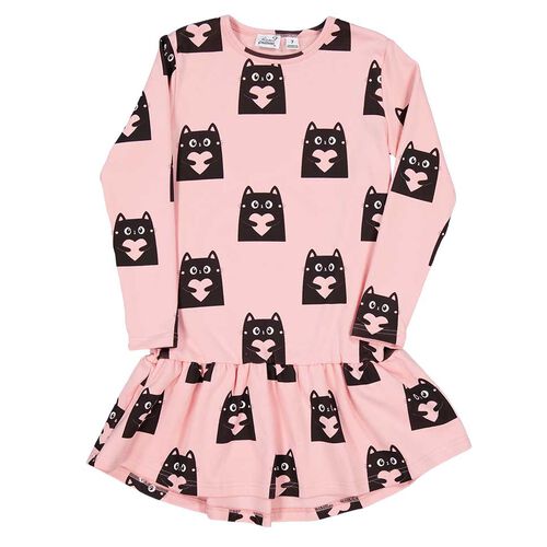 Kissed By Radicool Love Cats Frill Dress