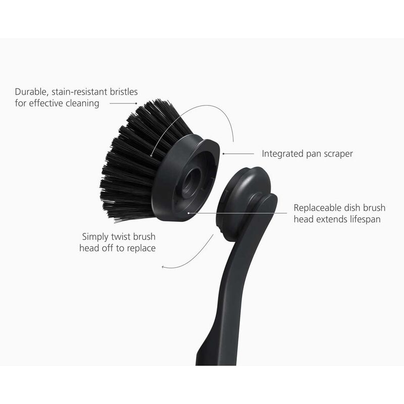 Joseph Joseph Sinktech Dish Brush With Replacement Head image number 3