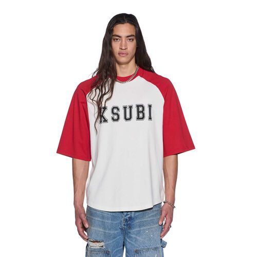 Ksubi 99 Biggie Raglan SS Tee Red