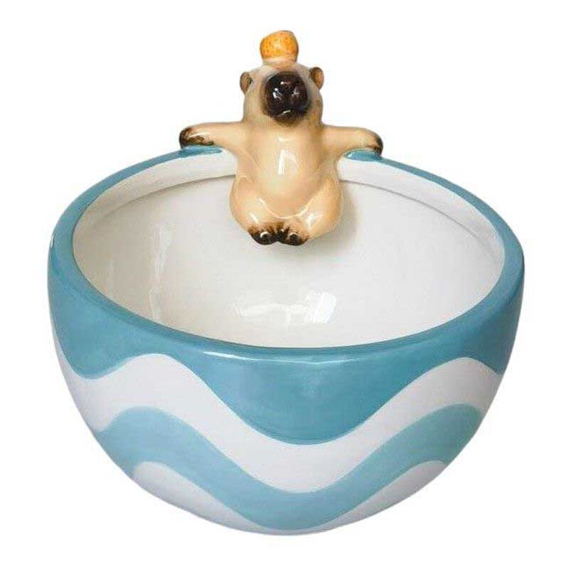 Urban Products Capybara Bowl Blue & Brown 16cm image number 0