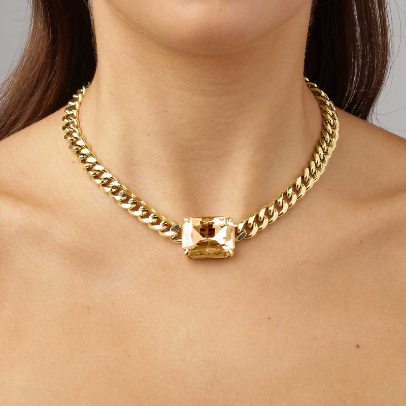 Dyrberg Kern Tagona Sg Golden Necklace image number 1
