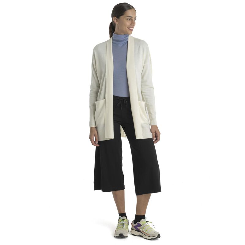 Icebreaker Womens Merino Iseo Long Cardigan Sweater image number 2