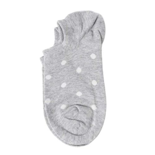 Stella + Gemma Socks Grey Marle With Snow Dots