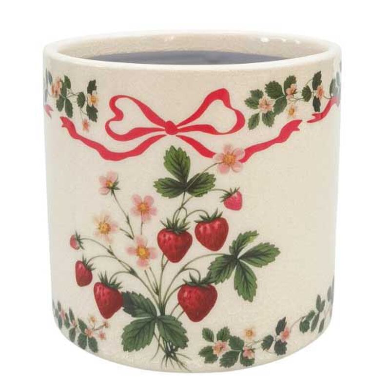 Urban Products Strawberry Field Planter Green & Red 12cm image number 0