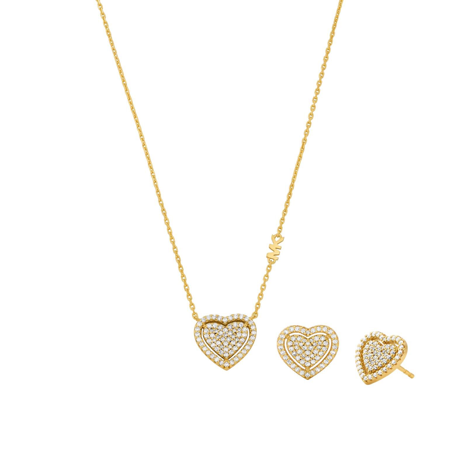 Michael Kors 14K Gold Plated Sterling Silver Necklace And Earrings Set Ballantynes Department Store