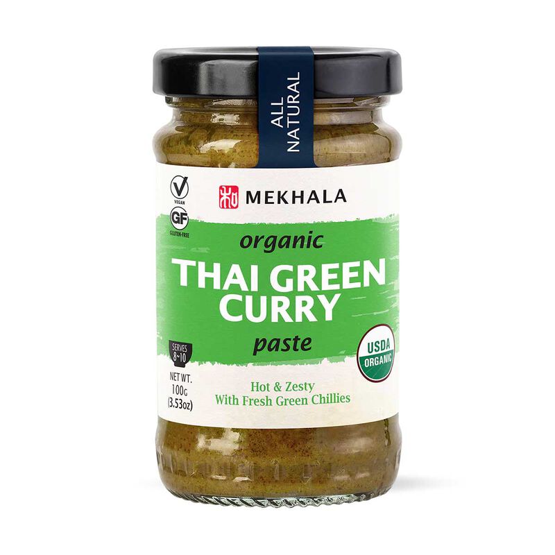 Mekhala Organic Thai Green Curry Paste 100g image number 0