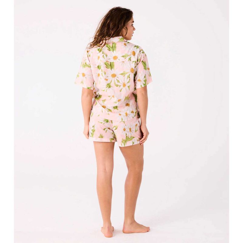 Kip&Co Sweet Daisy Adult Organic Cotton Short Sleeve Shirt & Short PJ Set image number 1