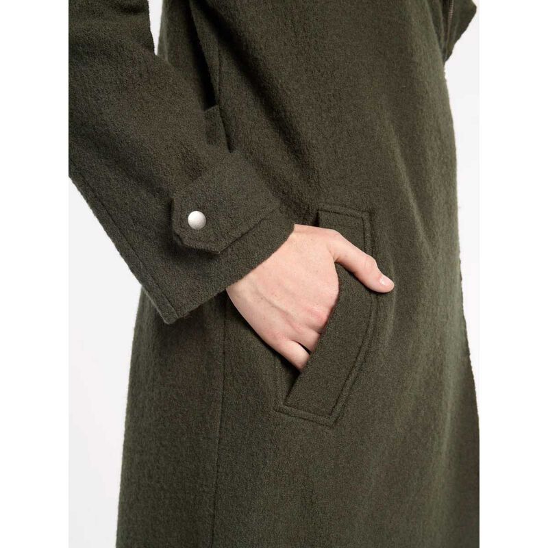 Marco Polo Boiled Wool Moto Coat image number 2
